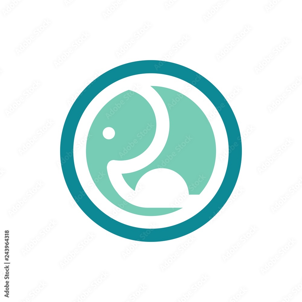 Elephant logo. Funny Icon. Cute mammal symbol. Vector Eps 10. Elephant logo. Funny Icon. Cute mammal symbol. Vector Eps 10.