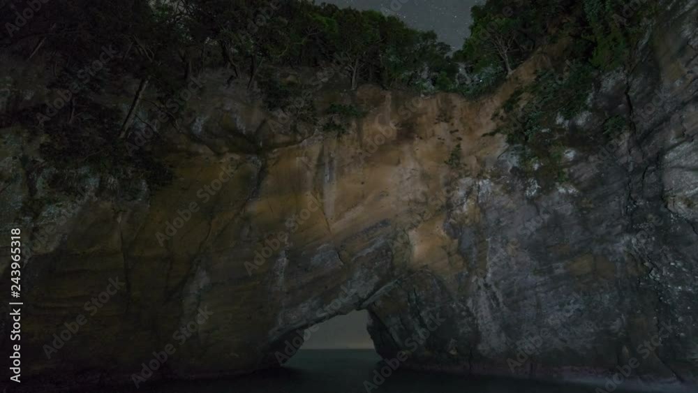 Astro Timelapse of Milky Way Galaxy over Ryugu Sea Cave in Japan -Zoom Out- Astro Timelapse of Milky Way Galaxy over Ryugu Sea Cave in Japan -Zoom Out-