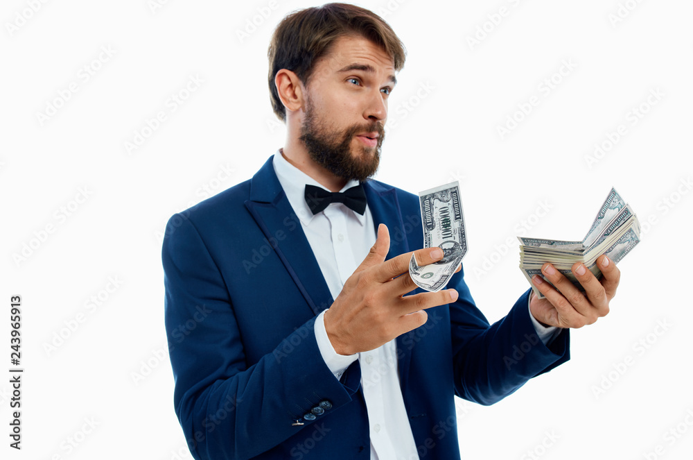 business man with money