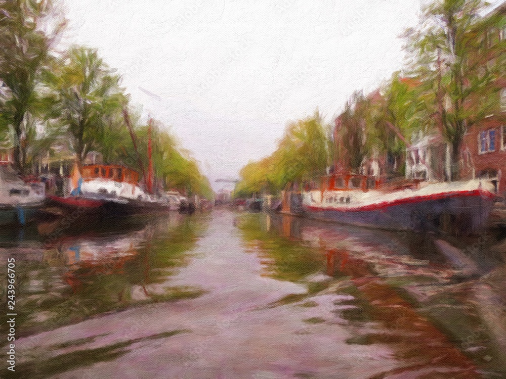 Obraz premium Bridge over the river