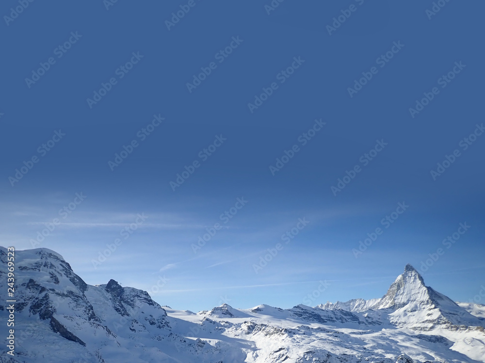 Switzerland landscape during winter