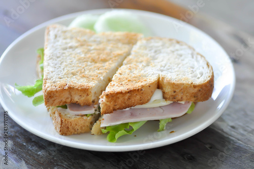 ham and cheese sandwich