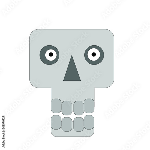 Toten Kopf Cartoon