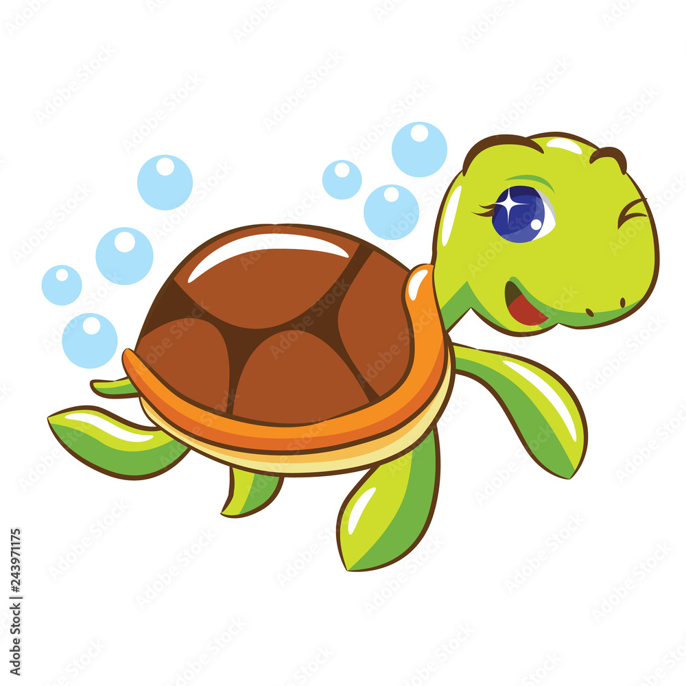 Obraz premium Turtle clipart
