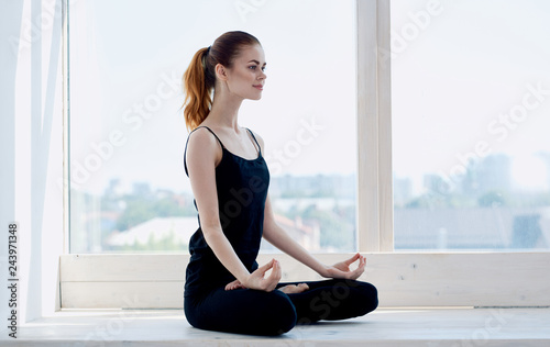 Free Download woman doing yoga - GFXLoad