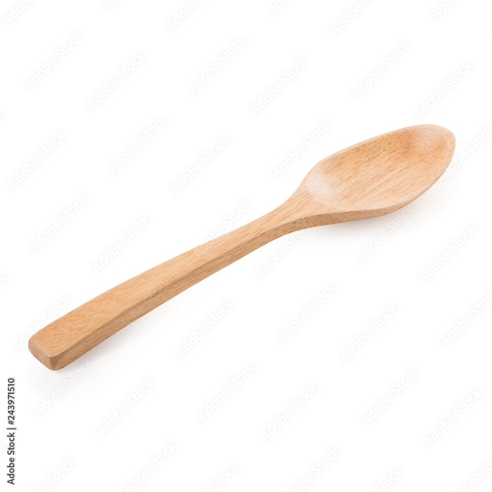 Wooden Spoon isolated on a white background Wooden Spoon isolated on a white background