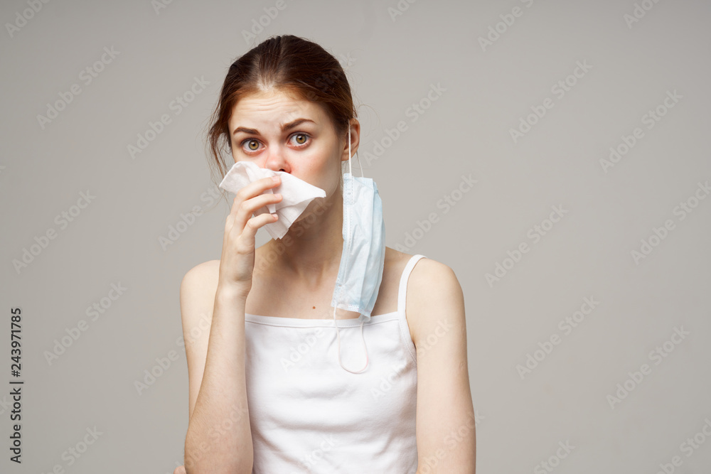 woman has the flu woman has the flu