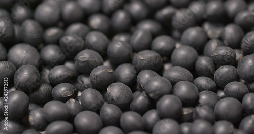 Stack of Black soy bean
