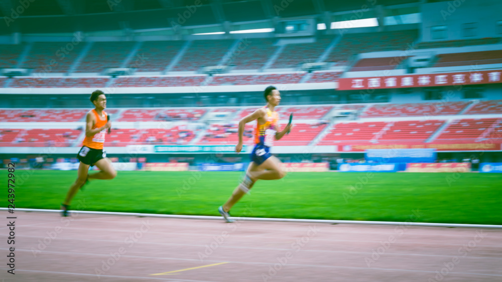 Fototapeta premium running contest