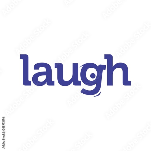laugh logotype. vector logo.