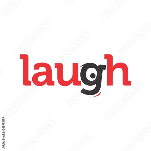 laugh logotype. vector logo.