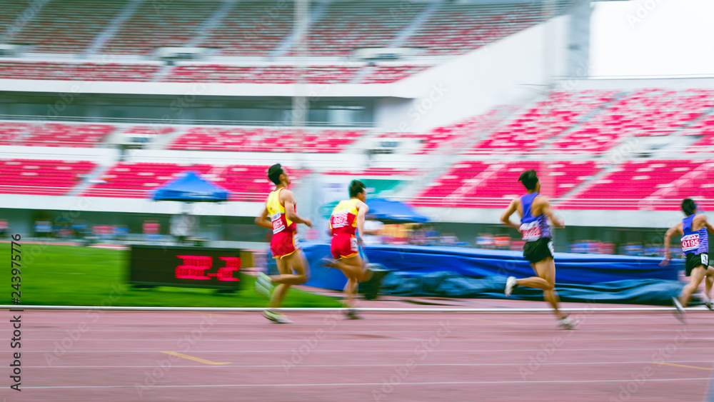 Obraz premium running contest