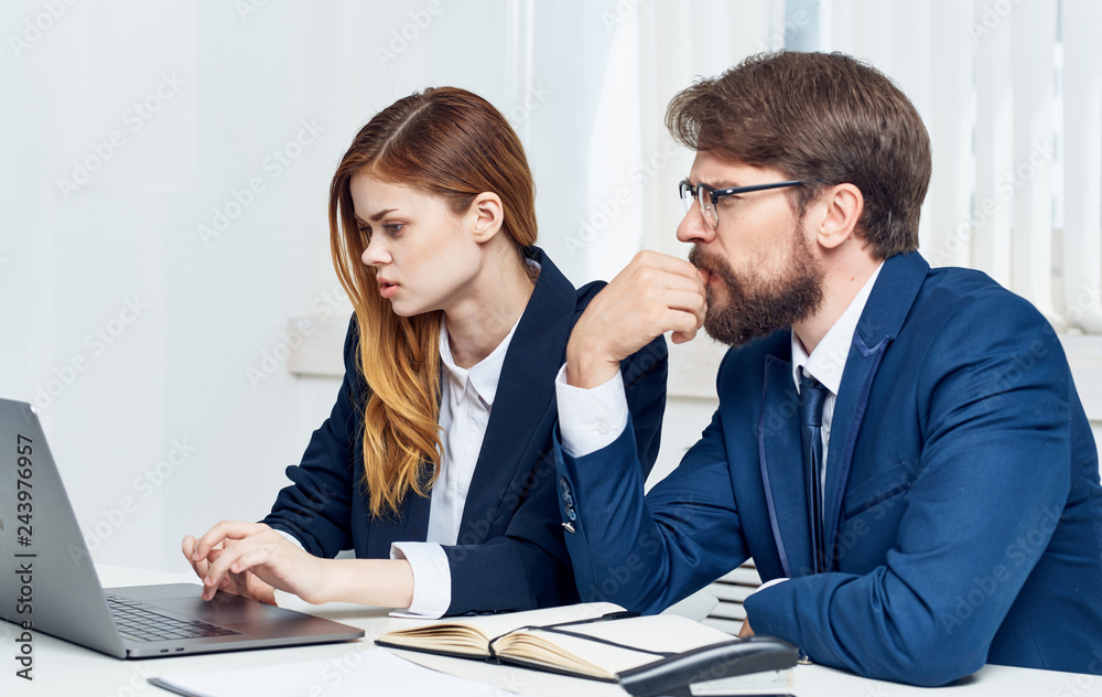 business colleagues work