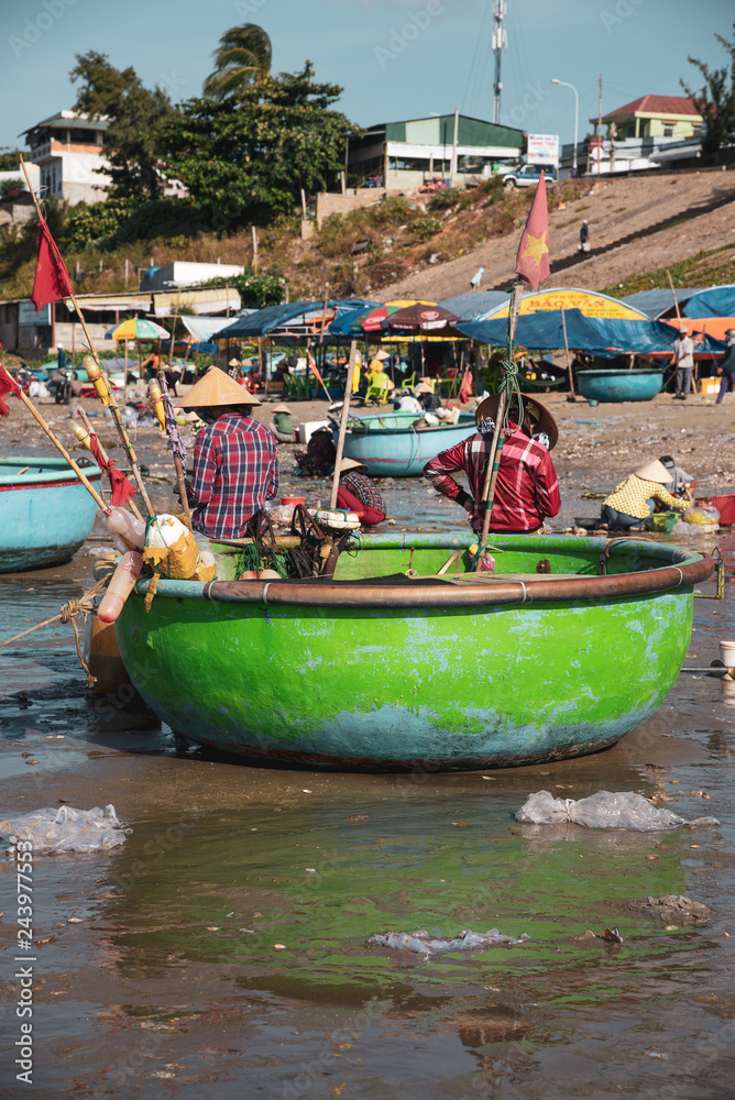 Obraz premium Vietnam, Mui Ne fishing village