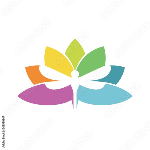 dragonfly vector logo.