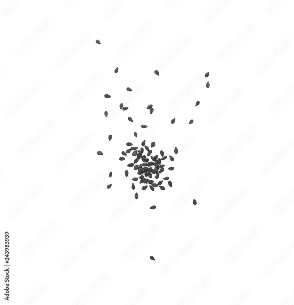 sesame isolated on white background. sesame isolated on white background.