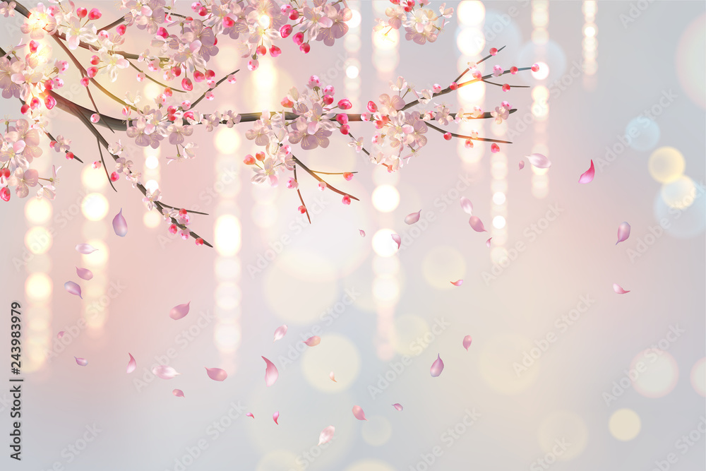 Naklejka premium Spring Blossom Background