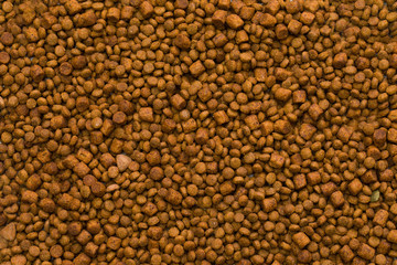 Dried dog food background 
