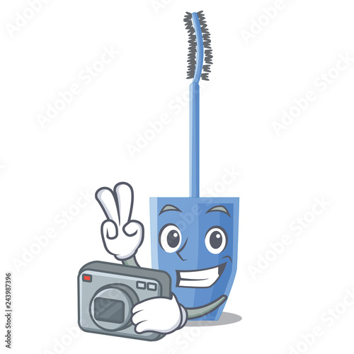 Photographer mascara brush isolated in the cartoons