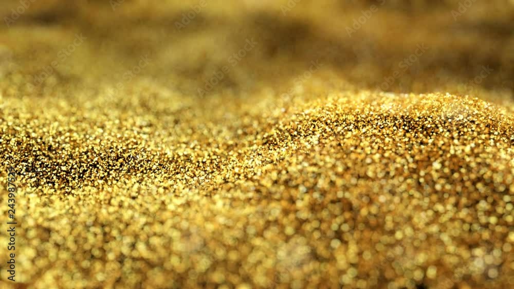 Shiny flowing wave golden glitter seamless VJ loop abstract particle background Shiny flowing wave golden glitter seamless VJ loop abstract particle background