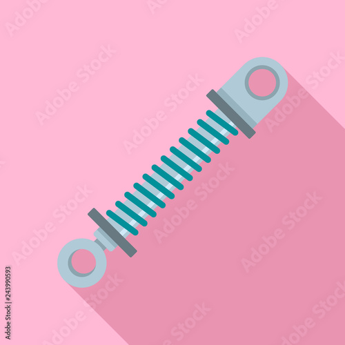 Car shock absorber icon. Flat illustration of car shock absorber vector icon for web design