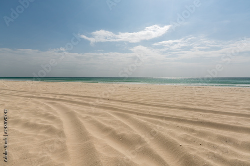 The Arabian Sea  and Dahariz beach   Salalah  Oman.