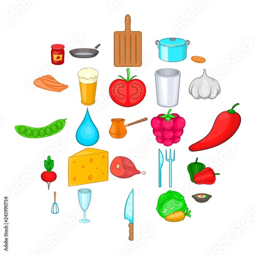 Prog icons set. Cartoon set of 25 prog vector icons for web isolated on white background