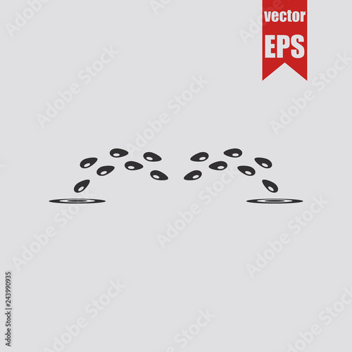 Cry bitter tears icon.Vector illustration.