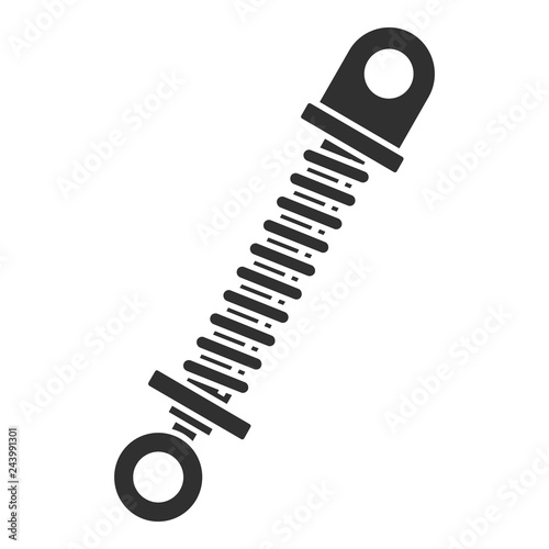 Car shock absorber icon. Simple illustration of car shock absorber vector icon for web design isolated on white background
