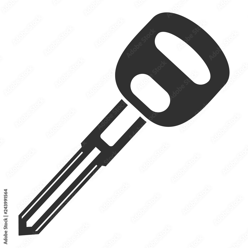 Car door key icon. Simple illustration of car door key vector icon for web design isolated on white background Car door key icon. Simple illustration of car door key vector icon for web design isolated on white background