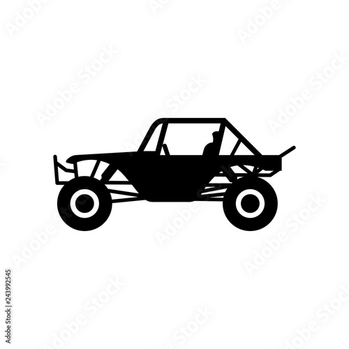 Buggy car vector logo. 