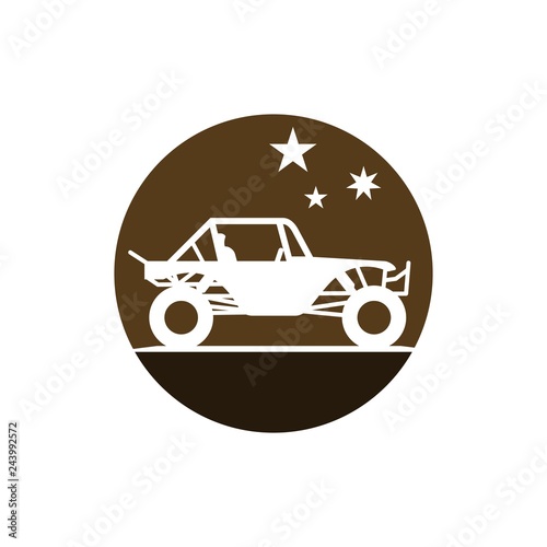 Buggy car vector logo. 