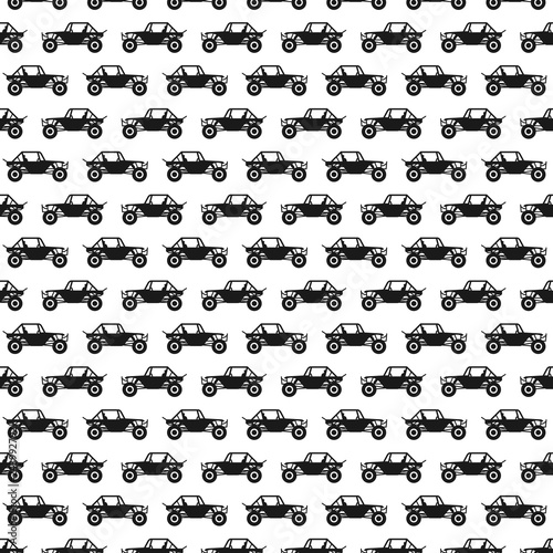 Buggy car vector logo. 
