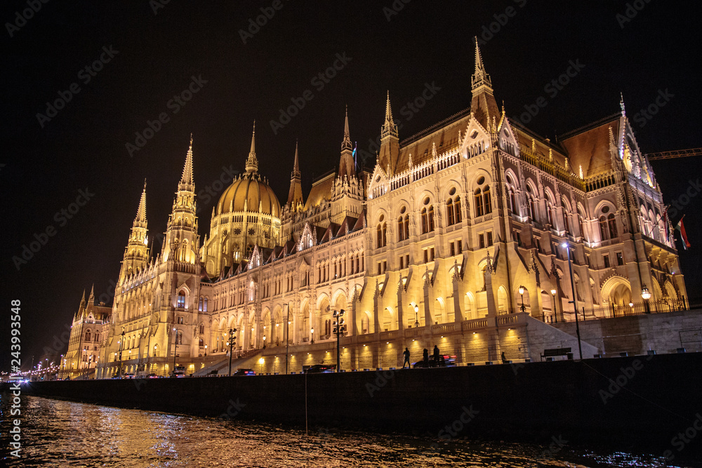 Hungarian Parliament by night, Budapest