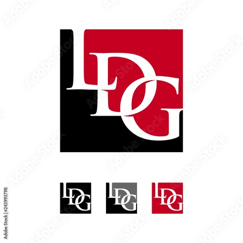 Letter LDG vector logo. photo