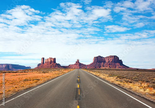 Panoramic view of Entrance to Monument Valley