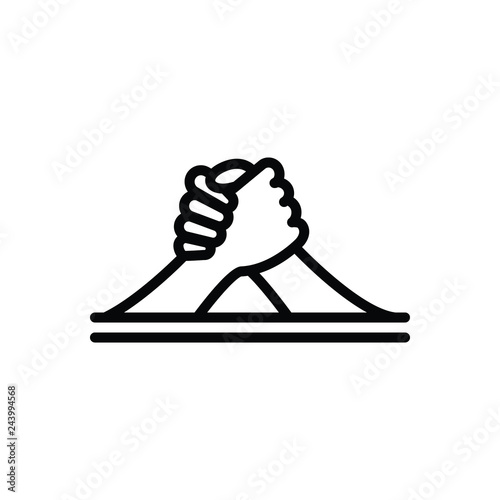 Black line icon for Arm
