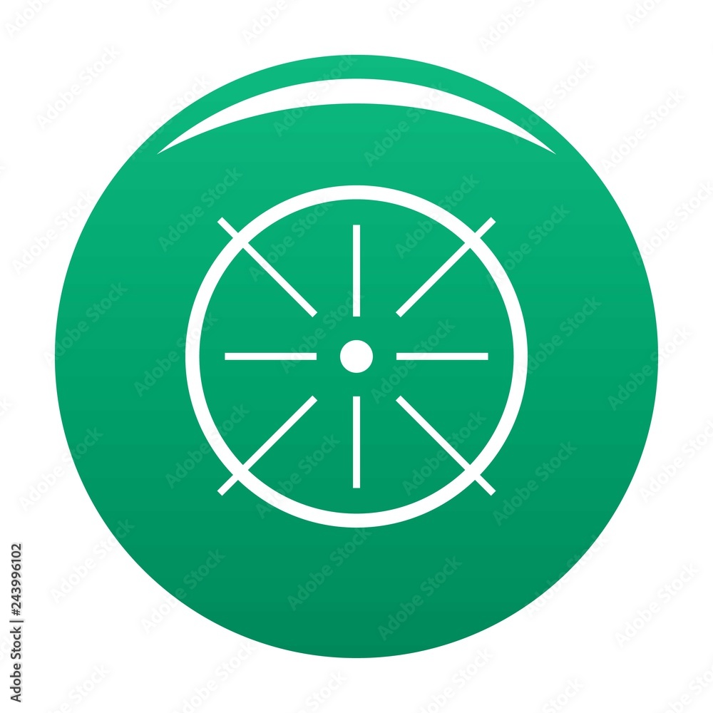 Center icon. Simple illustration of center vector icon for any design green