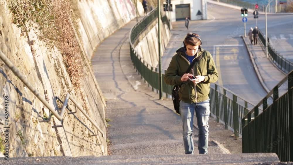 Young man with cellphone Young man with cellphone