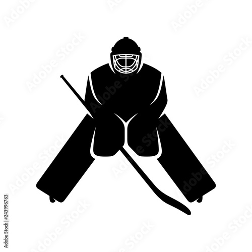 Hockey Player Vector logo.