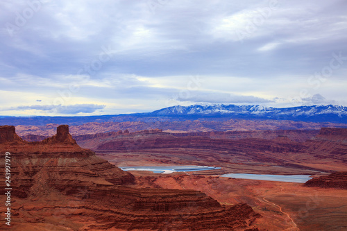 Panoramic view of famous Dead Horse Point State Park, Utah