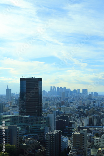 新宿の超高層ビル群と秋の空 © isami