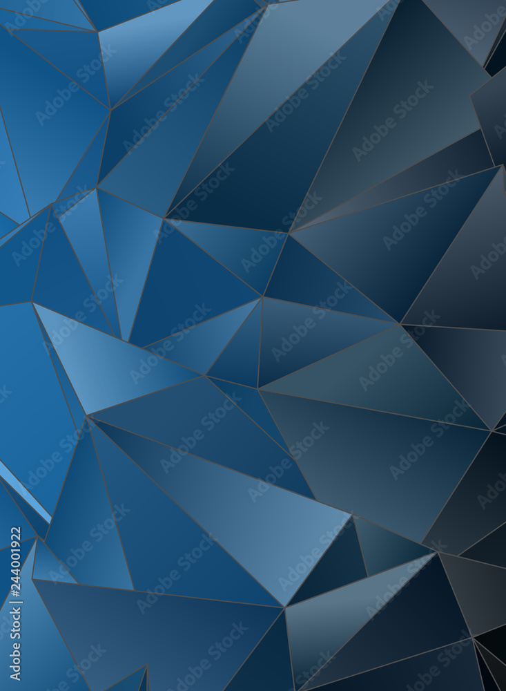 Obraz premium Abstract Low-Poly triangular modern background