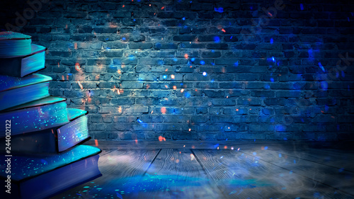 Fantasy with books, magic l...