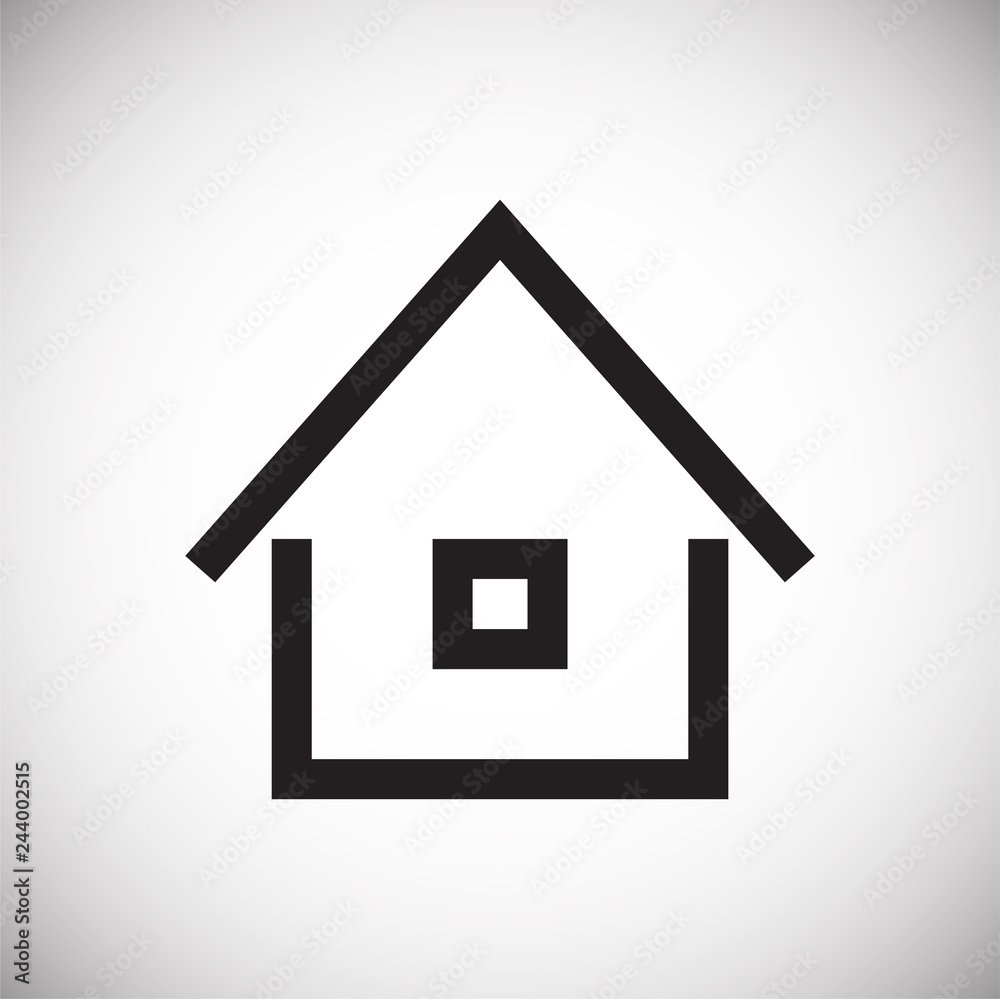 Home icon on white background for graphic and web design, Modern simple vector sign. Internet concept. Trendy symbol for website design web button or mobile app