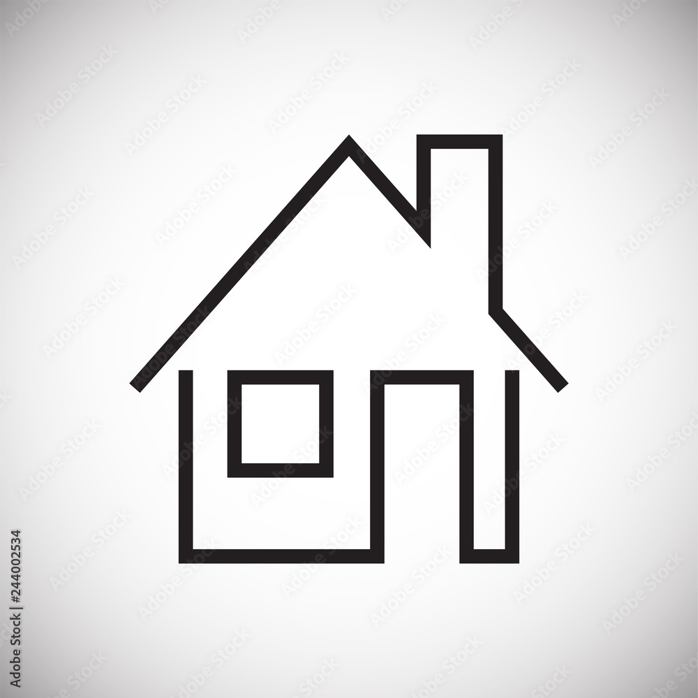 Fototapeta premium Home icon on white background for graphic and web design, Modern simple vector sign. Internet concept. Trendy symbol for website design web button or mobile app