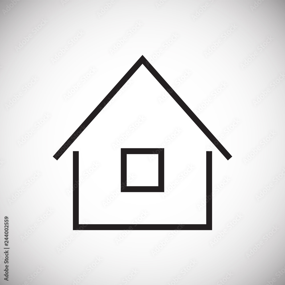 Home icon on white background for graphic and web design, Modern simple vector sign. Internet concept. Trendy symbol for website design web button or mobile app Home icon on white background for graphic and web design, Modern simple vector sign. Internet concept. Trendy symbol for website design web button or mobile app