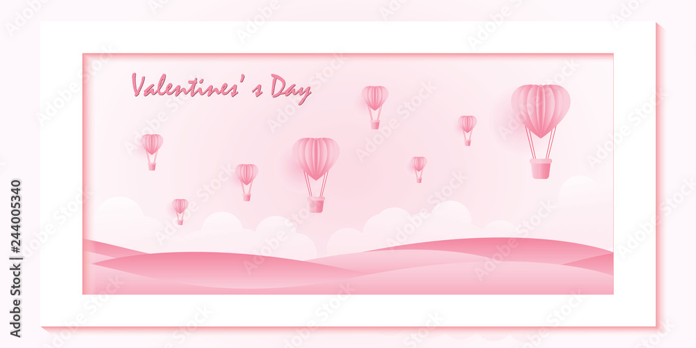 Love and valentine day on sweet pink background.