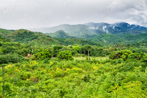 Photography Valle de los Ingenios (Valley sugar mills) in Cuba, a famous tourist destination and a major sugarcane growing area