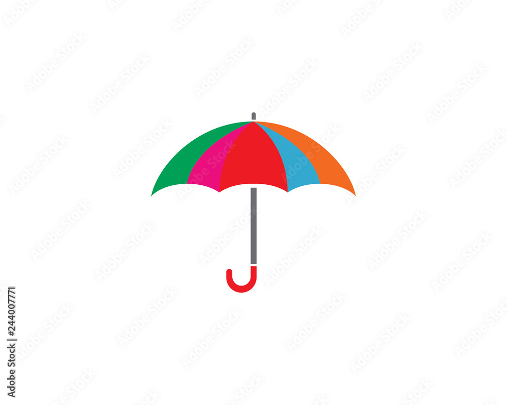 umbrella logo template vector icon